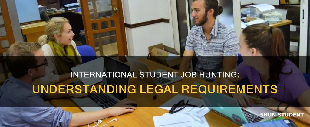 what are the laws for international student for jobs