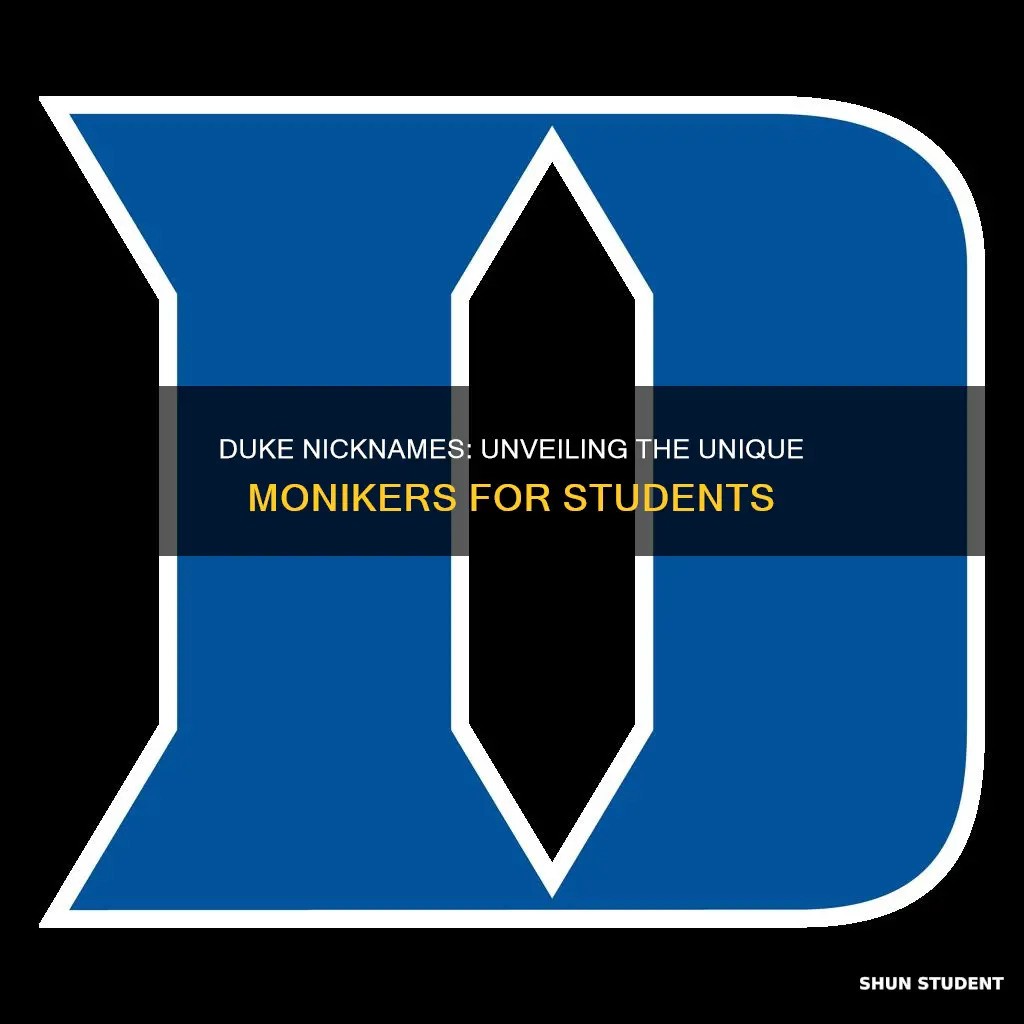 what are the nicknames for students attending duke university