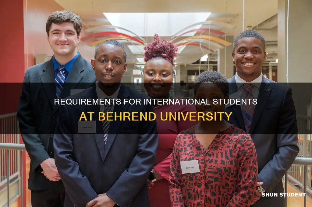 what are the requirements for international students in behrend university