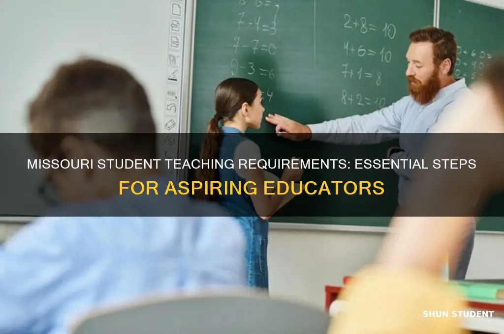 what are the requirements for student teaching in missouri