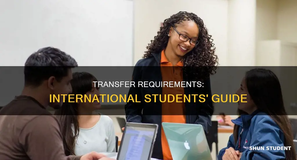 what are the requirements for tranfer for international students
