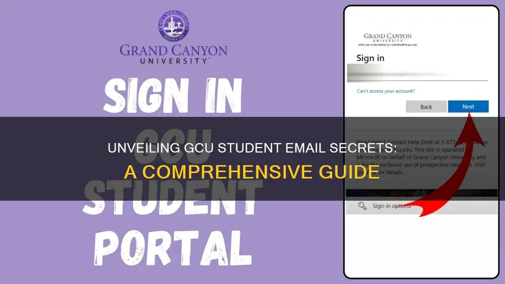 what are the student email addresses for grand canyon university