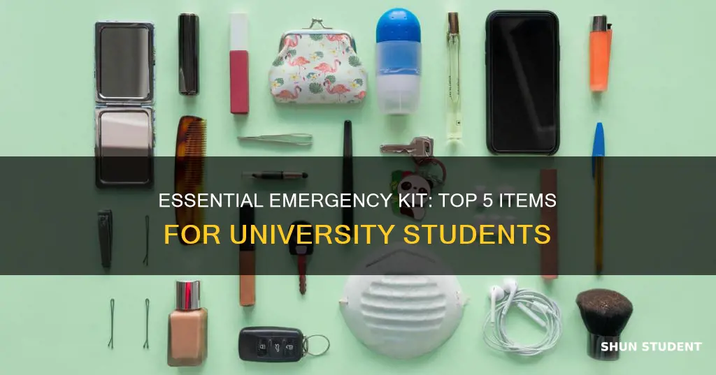 what are the top emergency items university students need