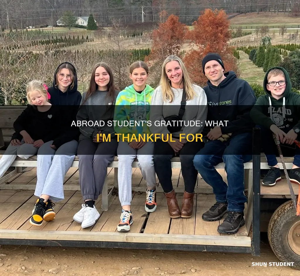 what are you most thankful for as a international student