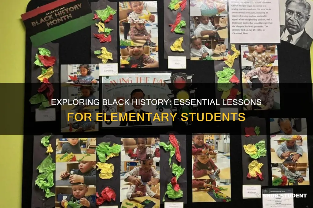 what black history topics are teach in elementary students