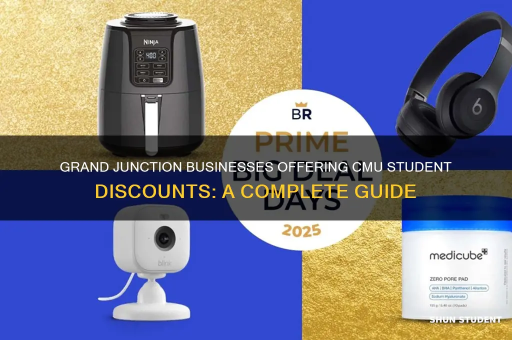 what businessesin grand junction co participate in cmu student discounts