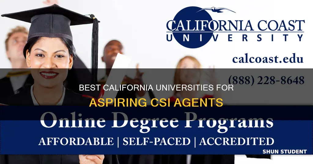 what california universities have a degree for csi students