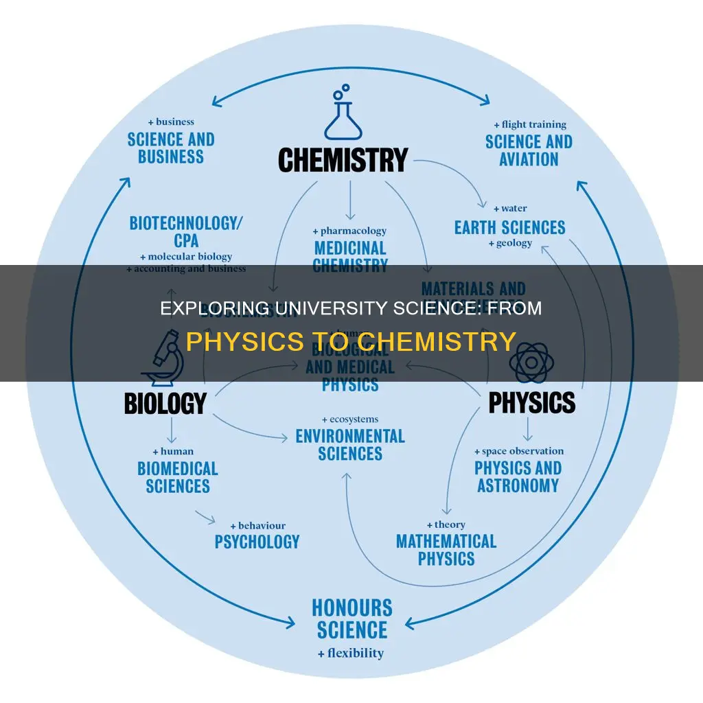 what can a science student study in university