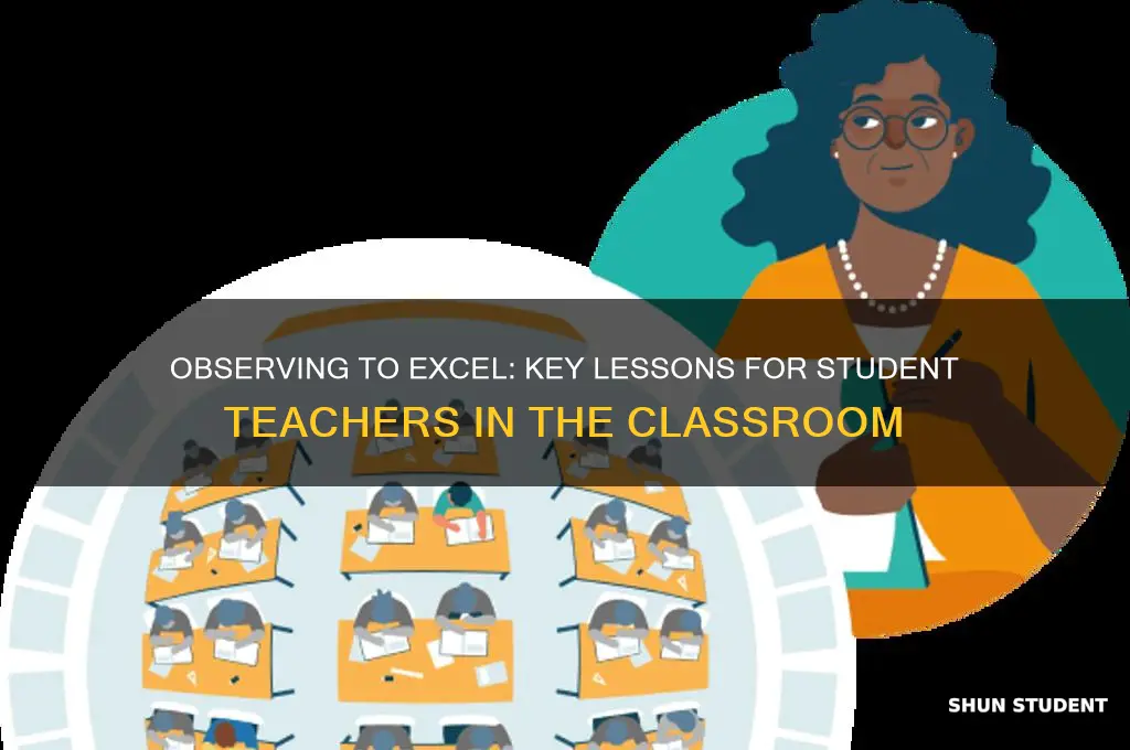 what can a student teacher learn from observation