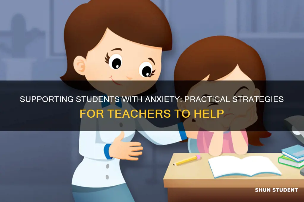 what can a teacher do for a student with anxiety