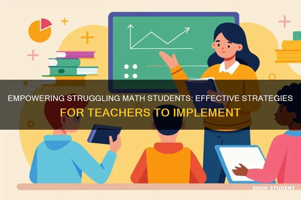 what can a teacher do for struggling students in mathematics