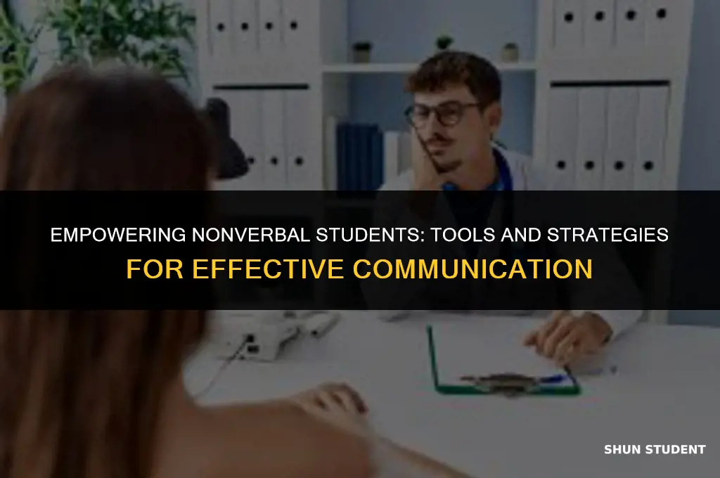 what can anonverbal student use to communicate