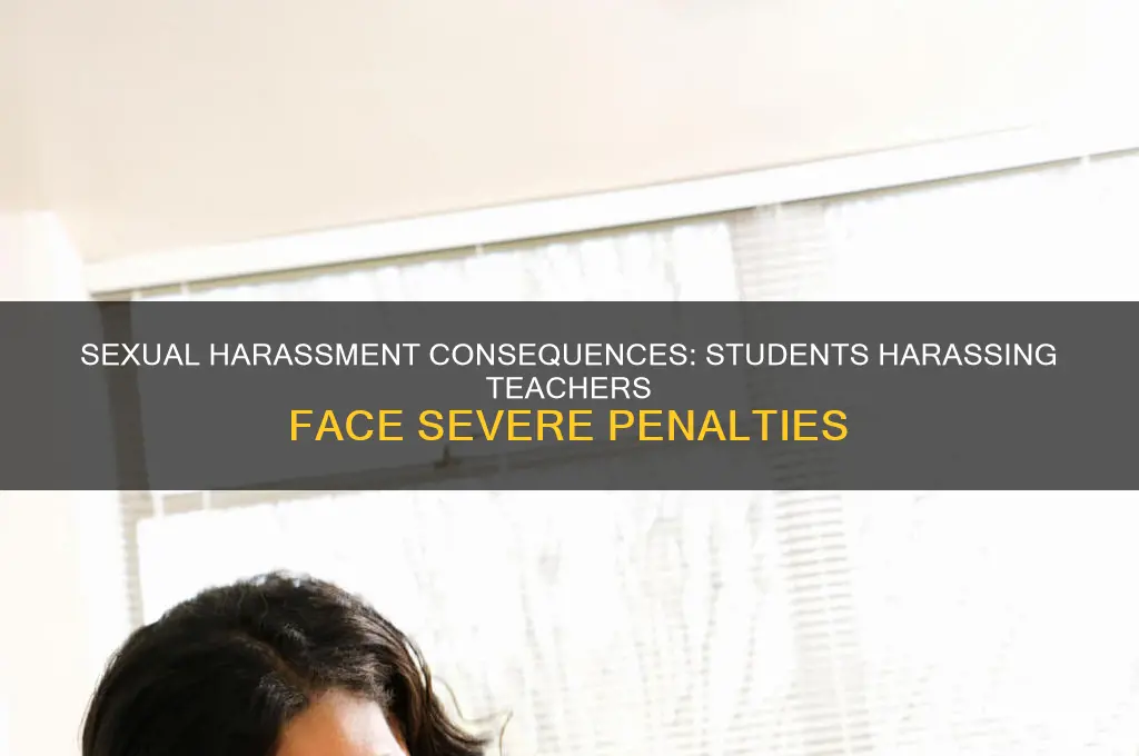 what can happen to a student sexually harassing a teacher