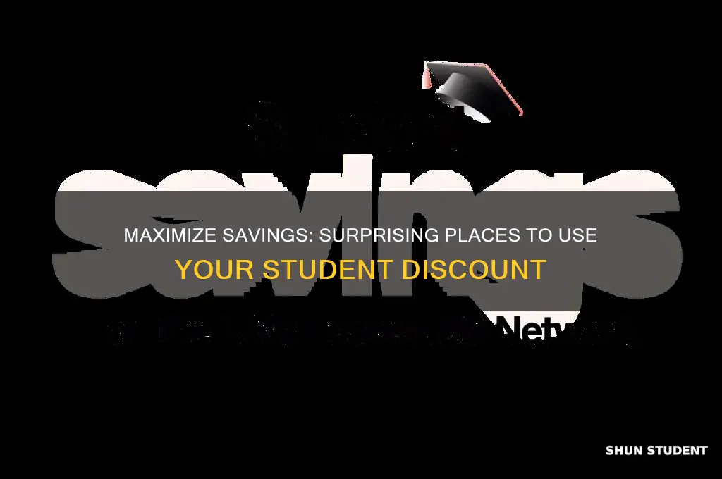 what can i apply student discount to