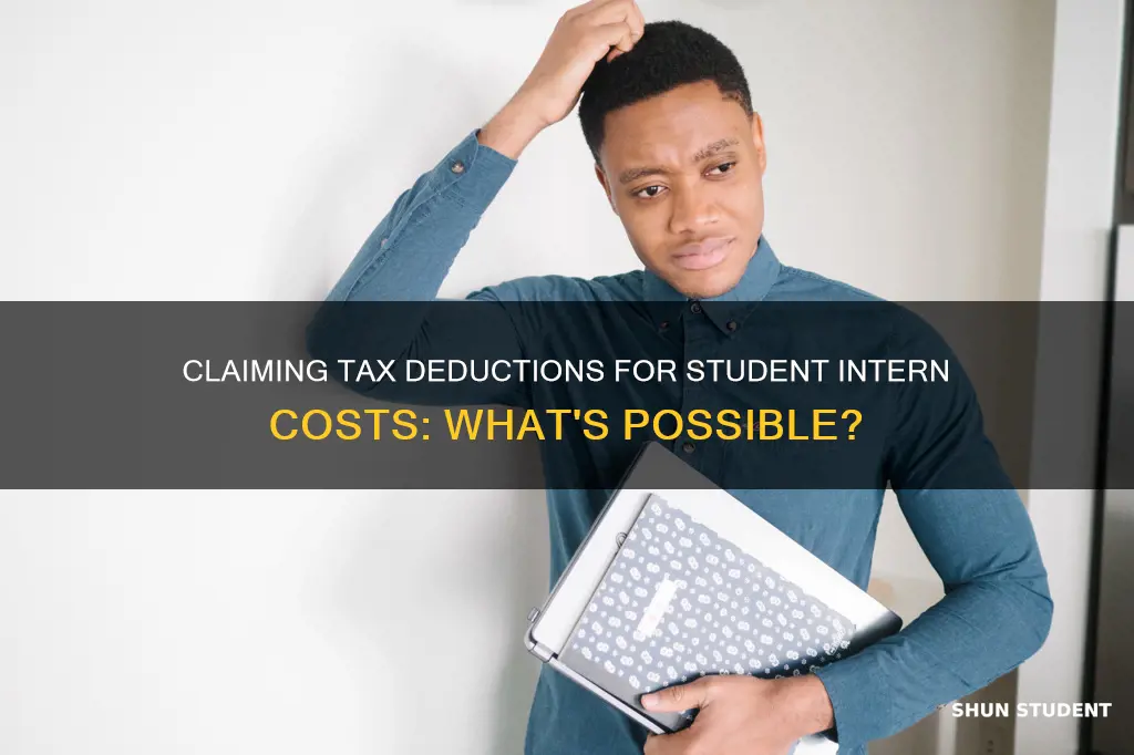 what can i claim on taxes for student intern costs