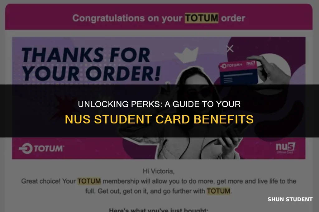 what can i use my nus student card for