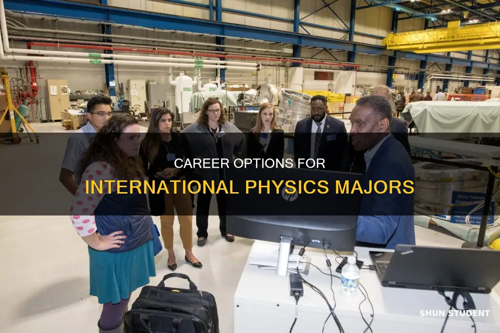 what can international students do with a major in physics