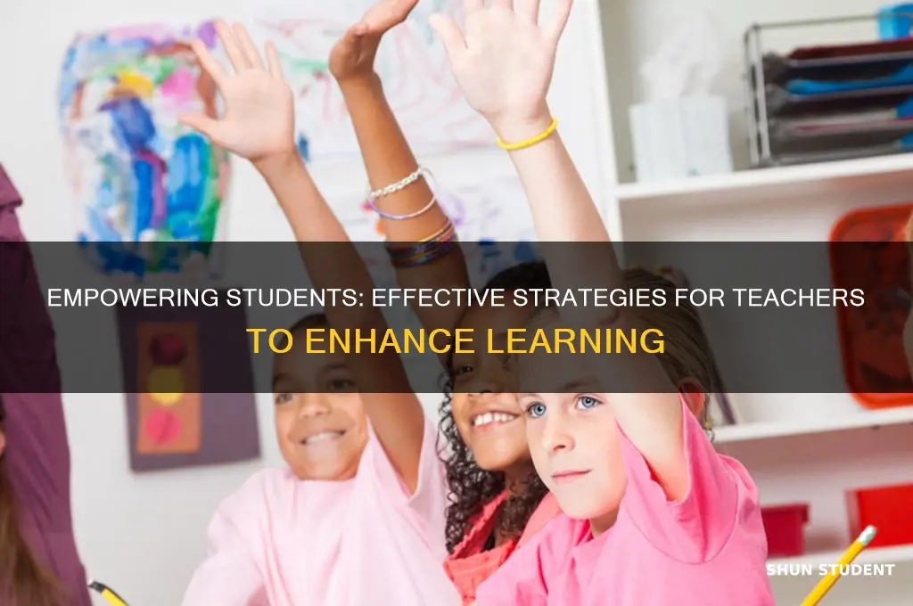 what can teacher do to support student learning