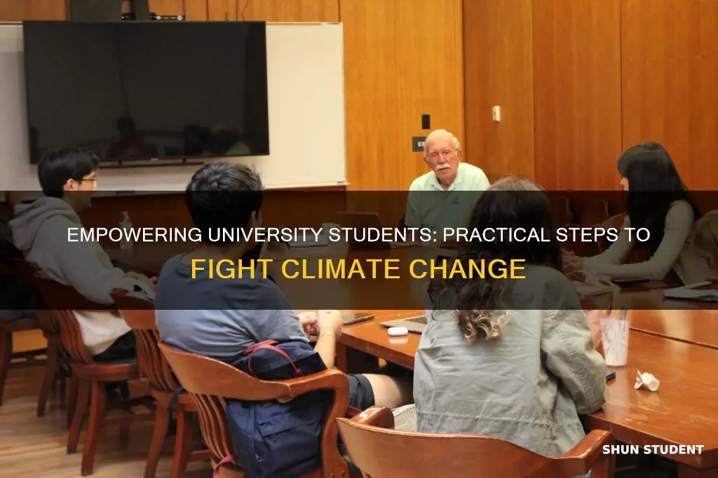 what can university students do to help with climate change