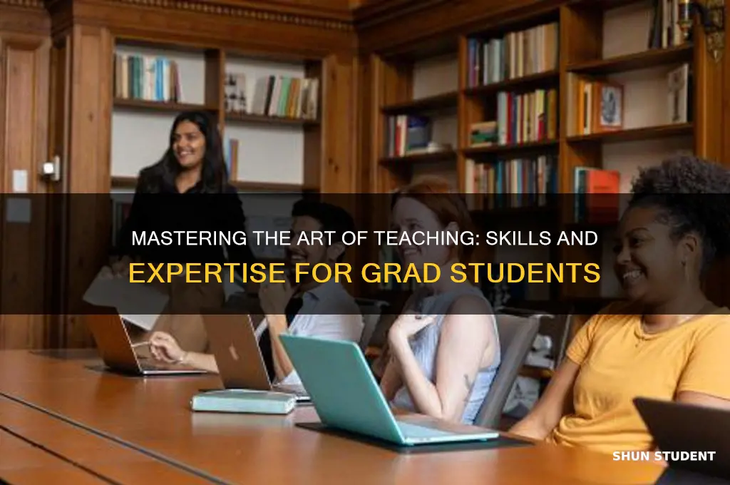 what can you teach as a masters grad student
