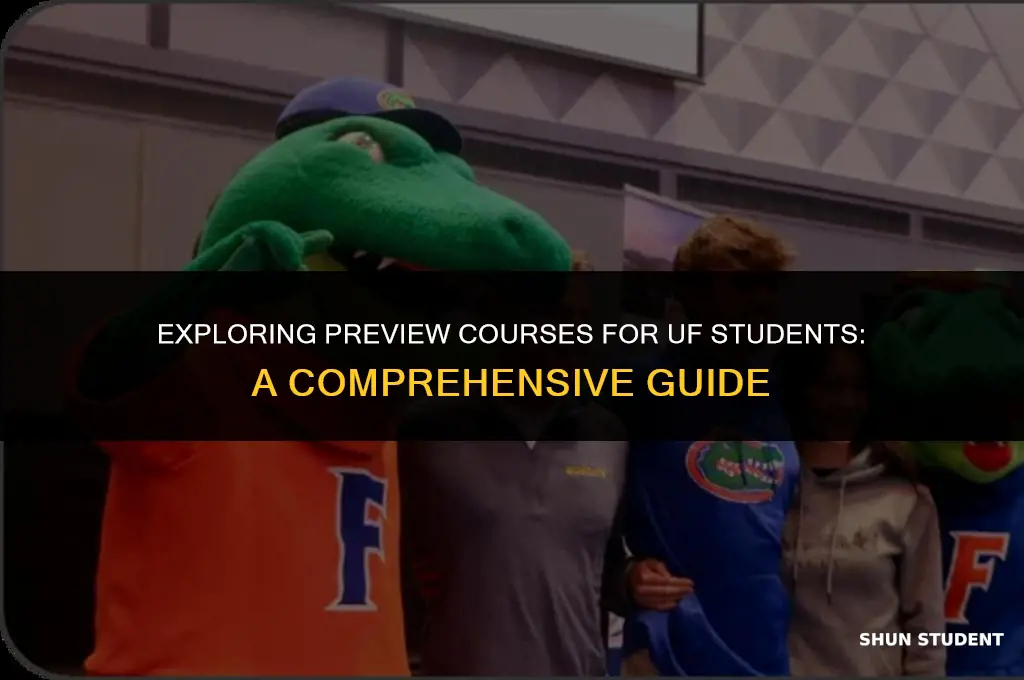 what class do preview students have to take uf