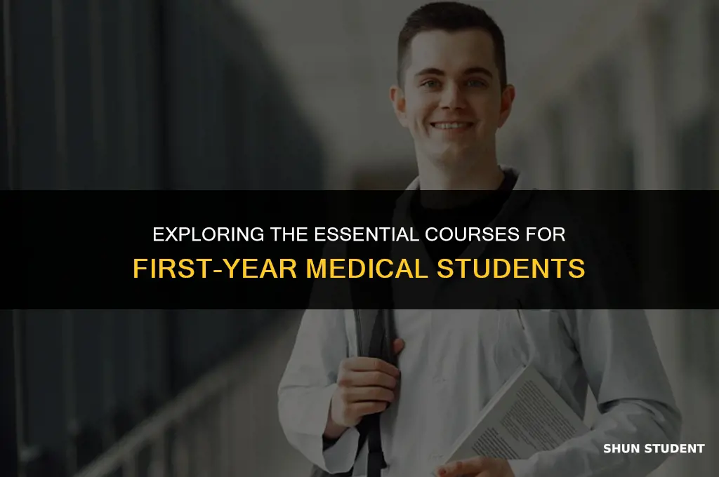 what classes do first year medical students take