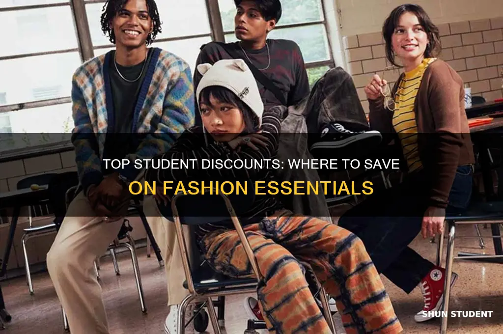 what clothes shops give student discount