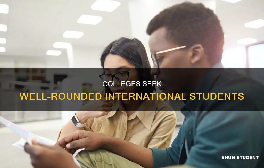 what colleges look for in international students