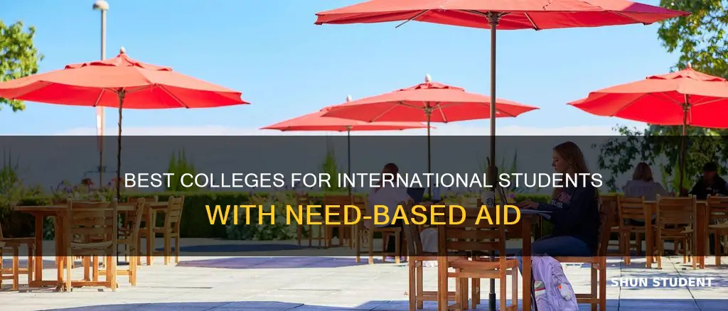 what colleges offer need based aid for international students