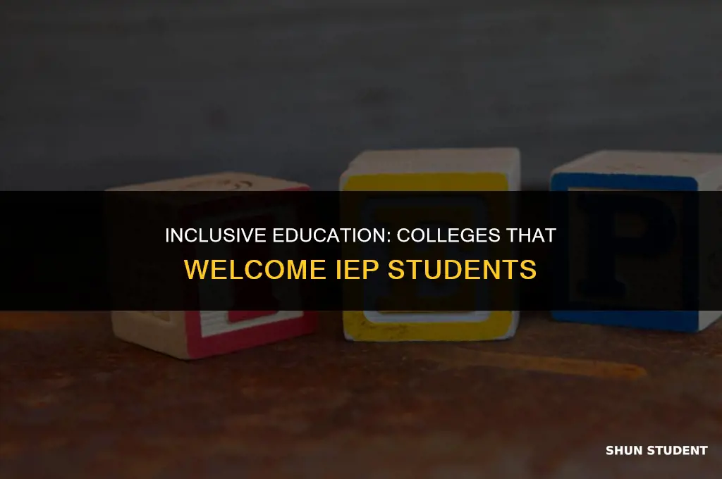 what colleges take iep students