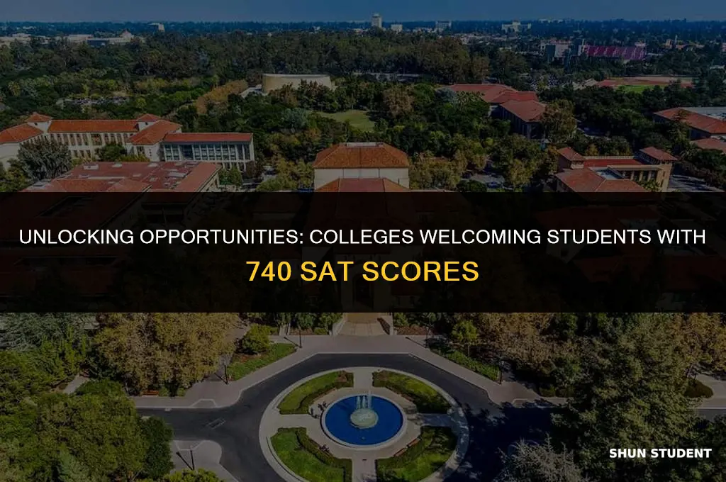 what colleges takes a 740 sat student