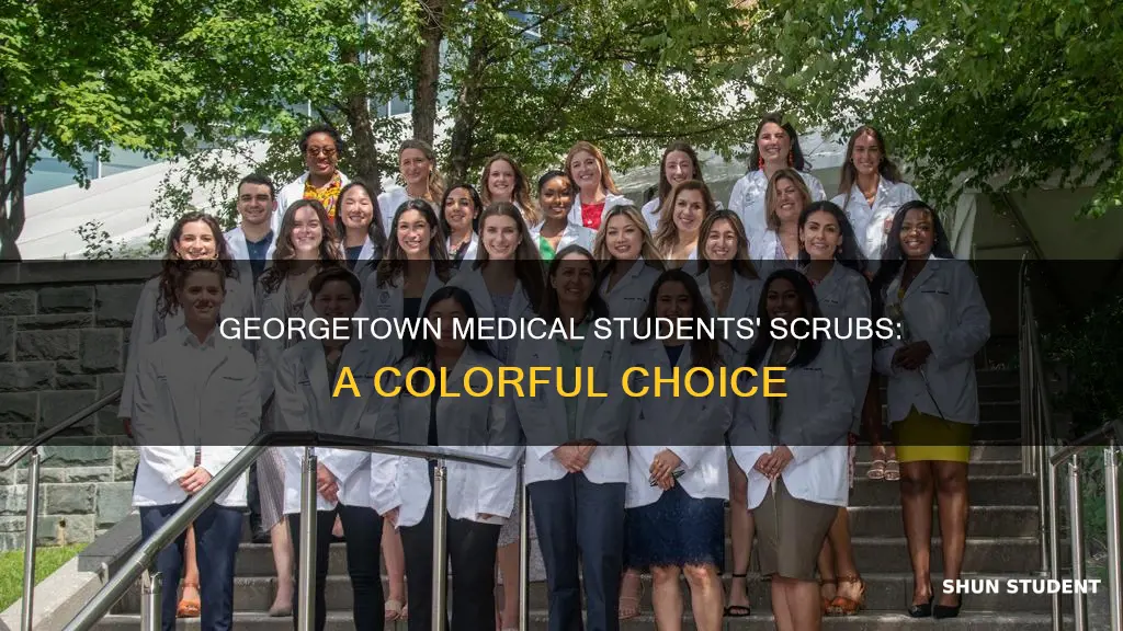 what color scrubs do medical students wear georgetown university