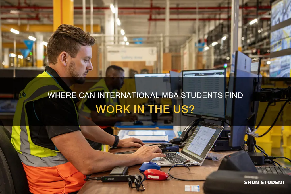 what companies hire international mba student in the us