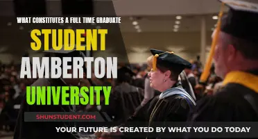 Graduate Student Status: Amberton's Full-Time Definition Explained