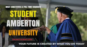 Full-Time Status for Graduate Students at Amberton University