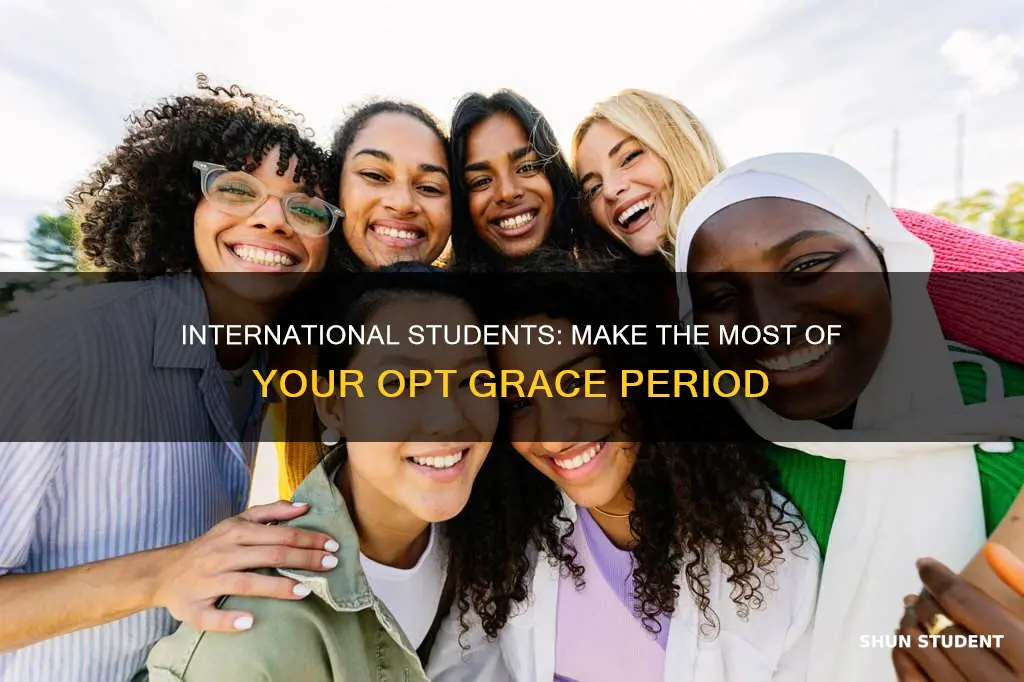 what could you do in grace period international students opt