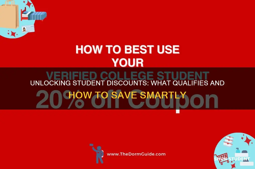 what counts as student discount