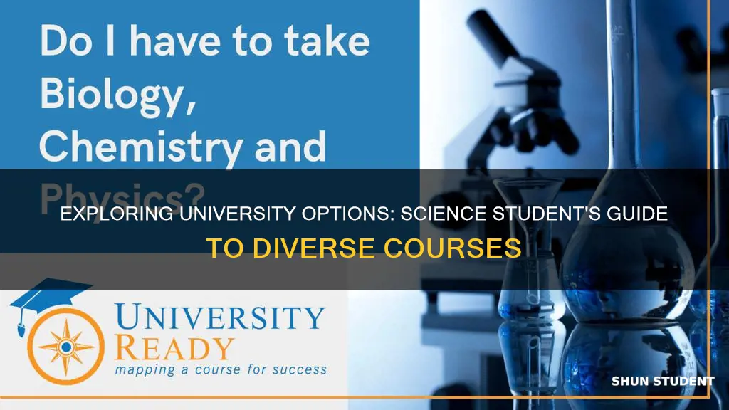 what course can a science student study in university