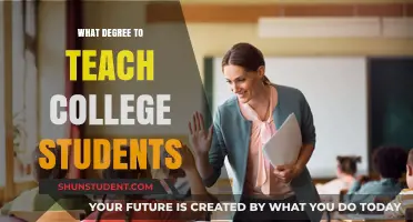 Choosing the Right Degree to Teach College Students Effectively
