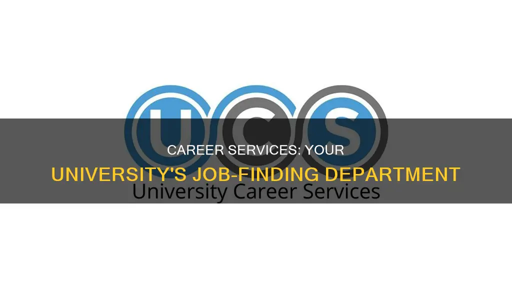 what department in a university helps students find jobs