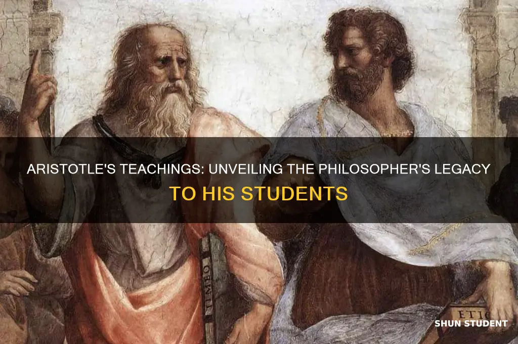 what did aristotle teach his students