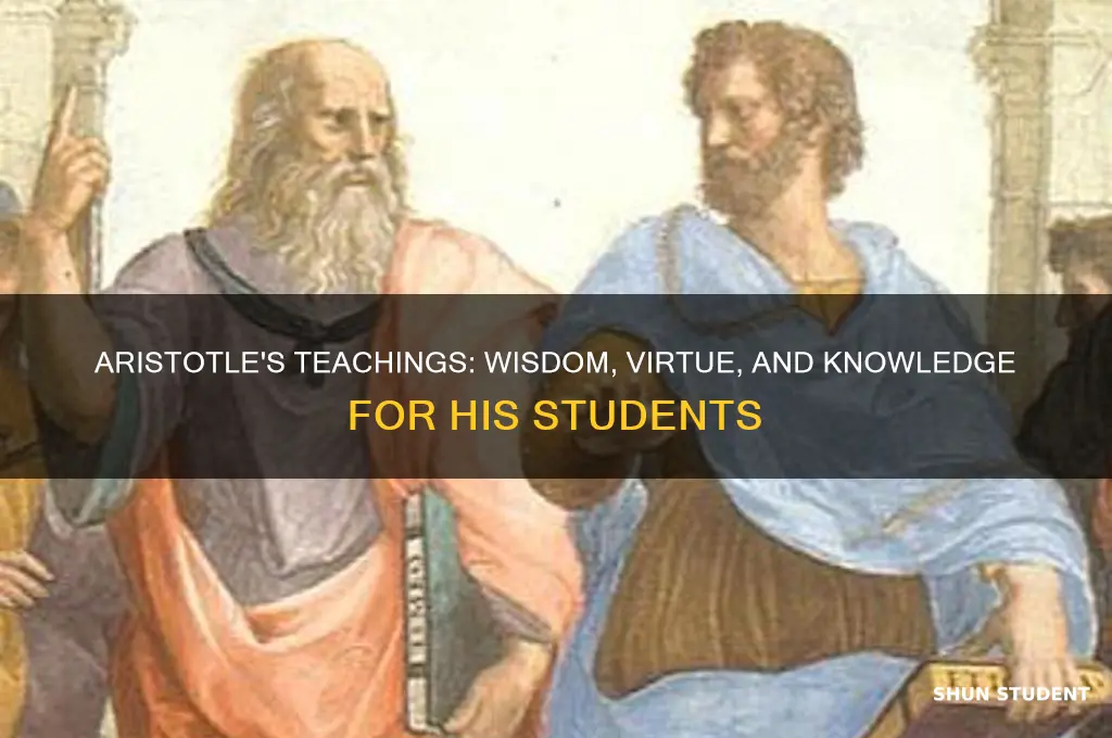 what did aritstotle teach his students