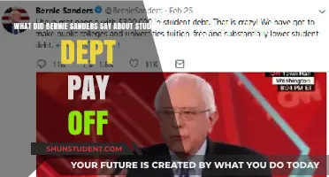 Sanders' Plan: Student Debt Cancellation and Free College