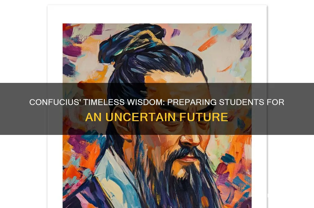 what did confucius teach his students about future