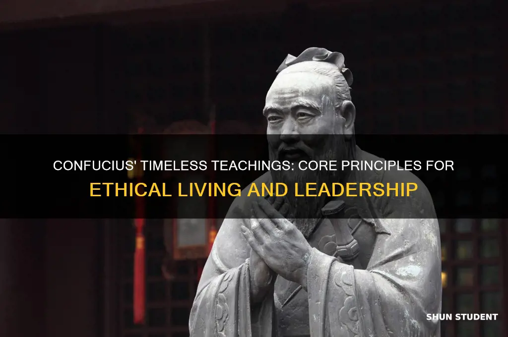 what did confucius teach his students