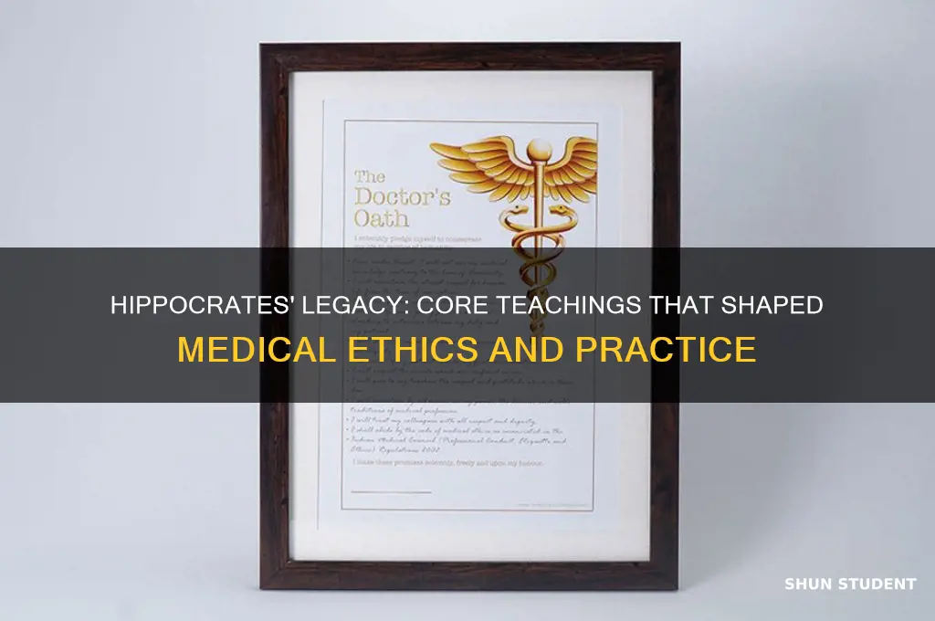 what did hippocrates teach his students
