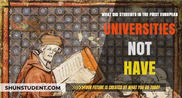 The First European Universities: What Students Lacked