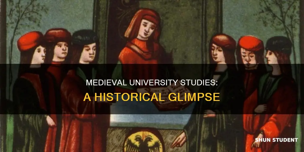 what did students study in medieval universities