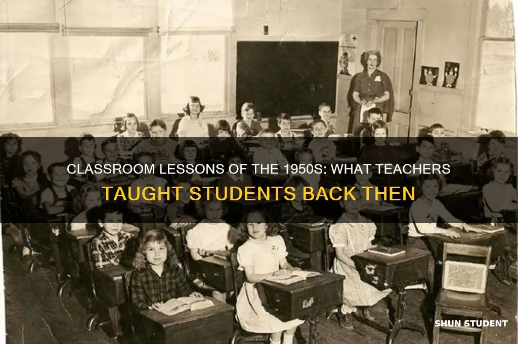what did teachers teach their students 1950