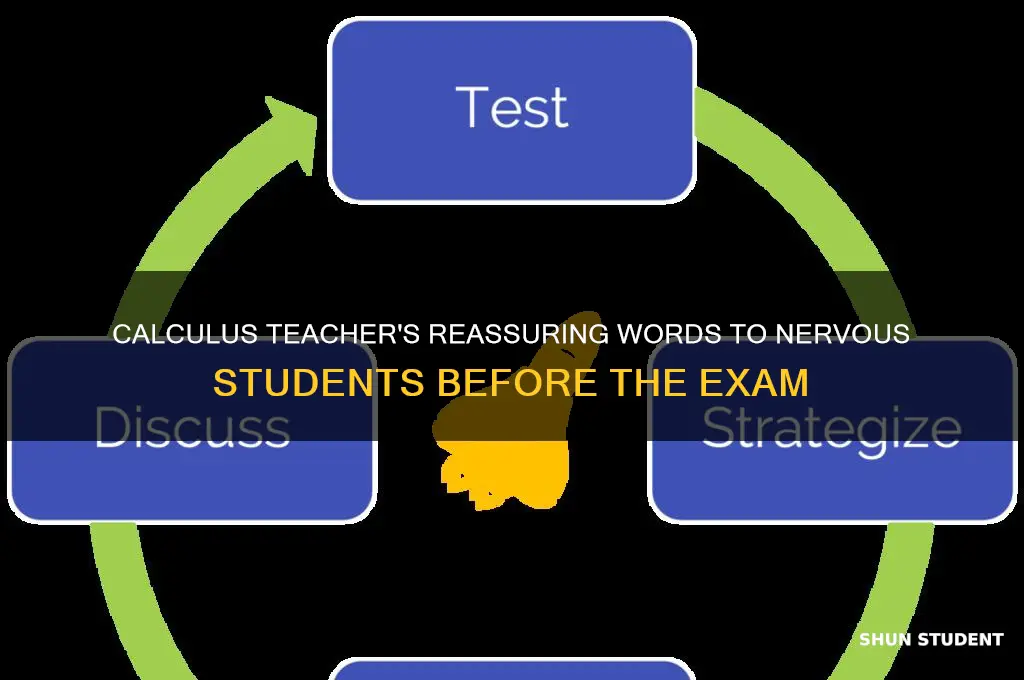 what did the calculus teacher say to her nervous students